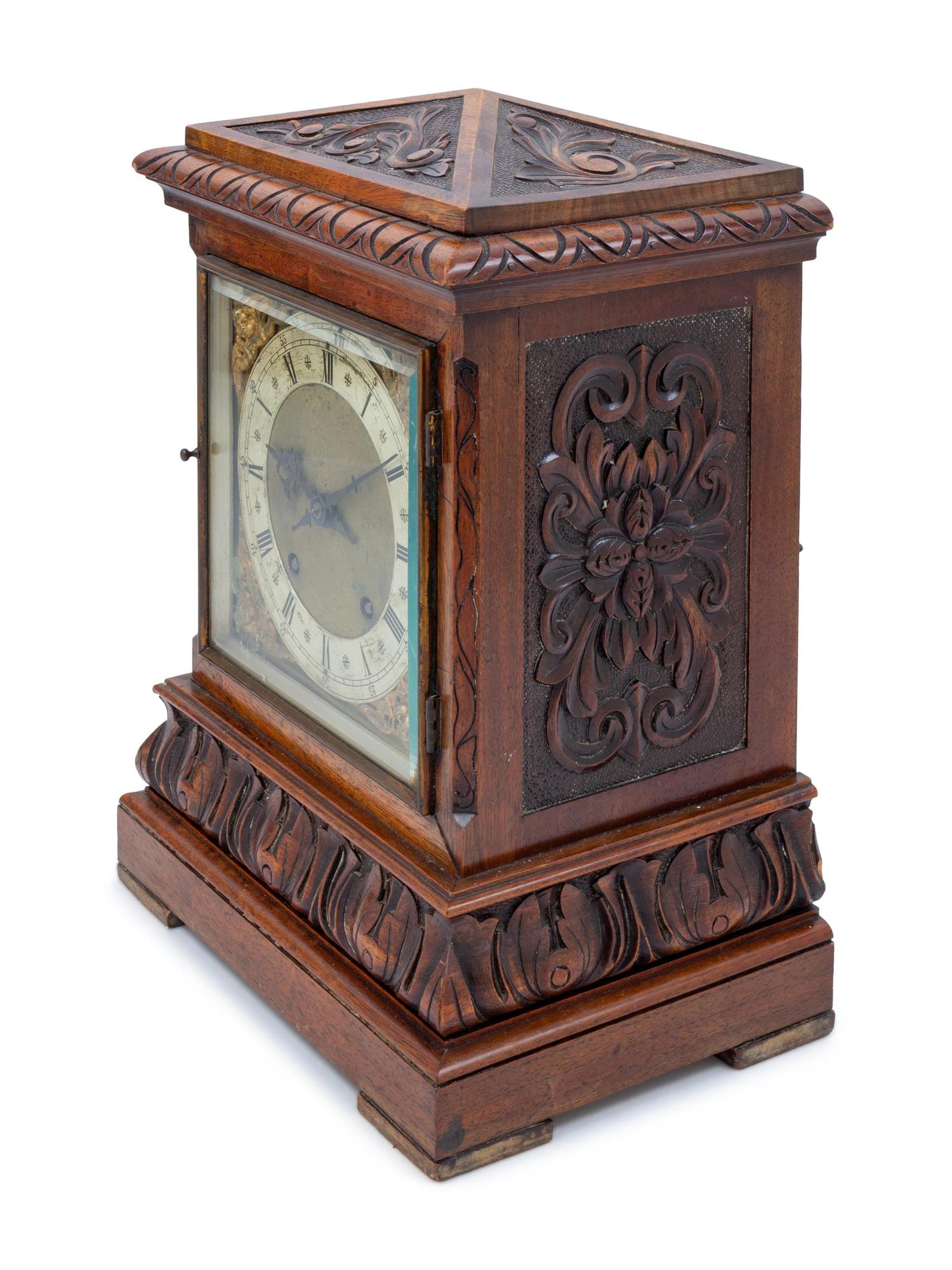 An English Oak Mantel Clock