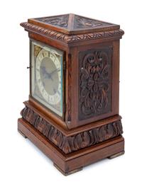 An English Oak Mantel Clock