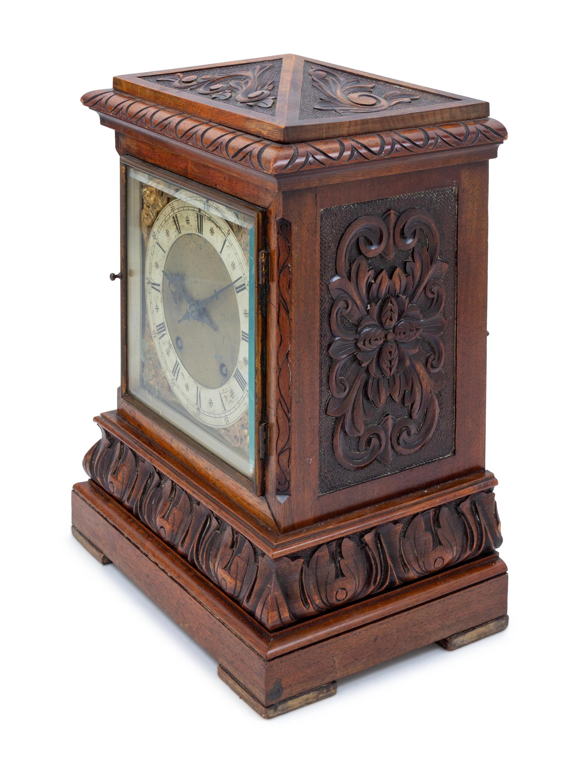 An English Oak Mantel Clock