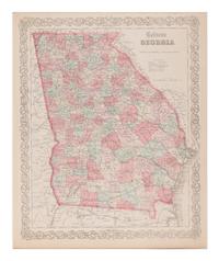 A Group of Three Maps of North Carolina, Connecticut and Georgia