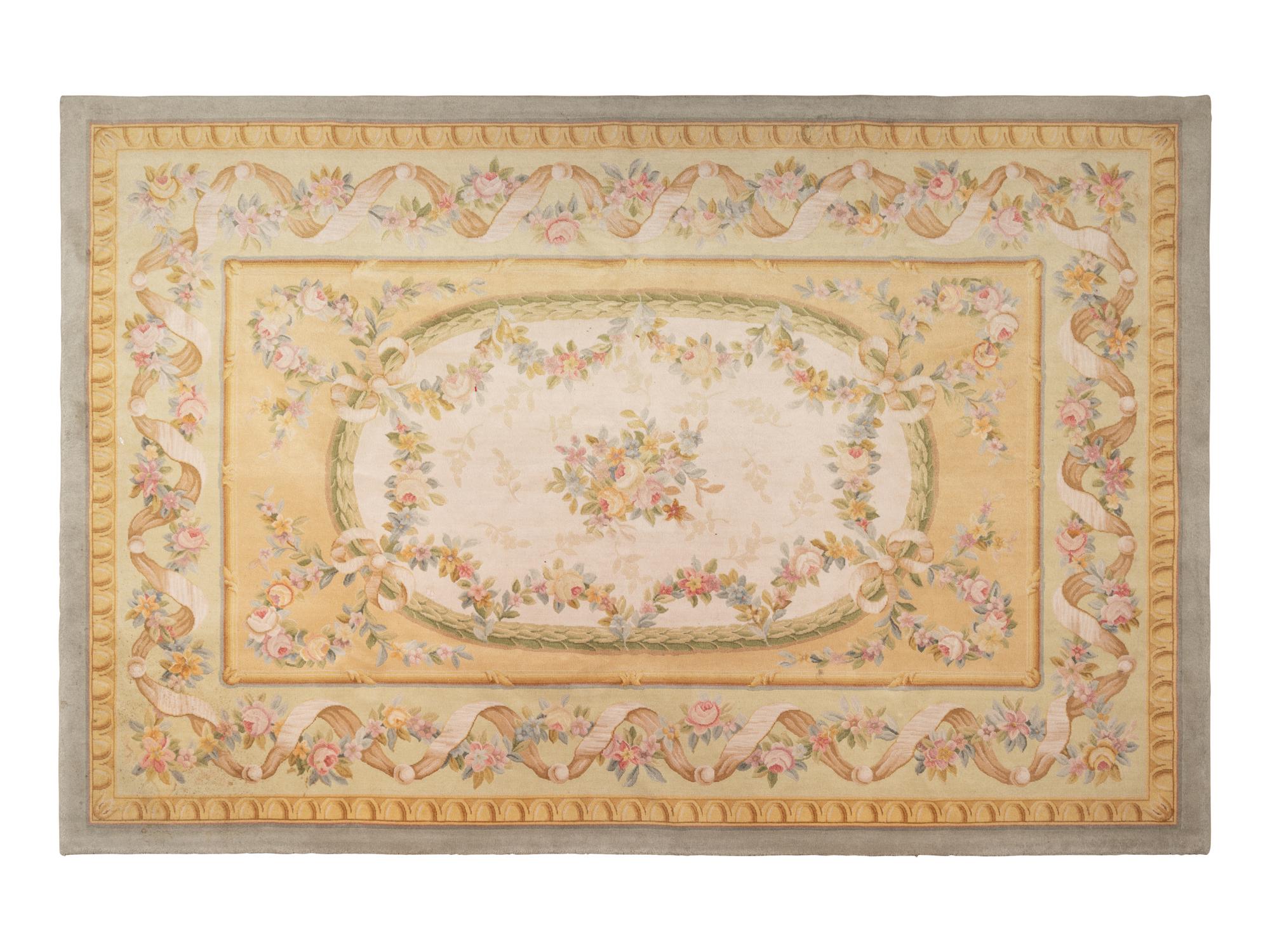 A Savonnerie Style Wool Rug