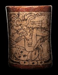 A Maya Codex Style Cylinder Vessel