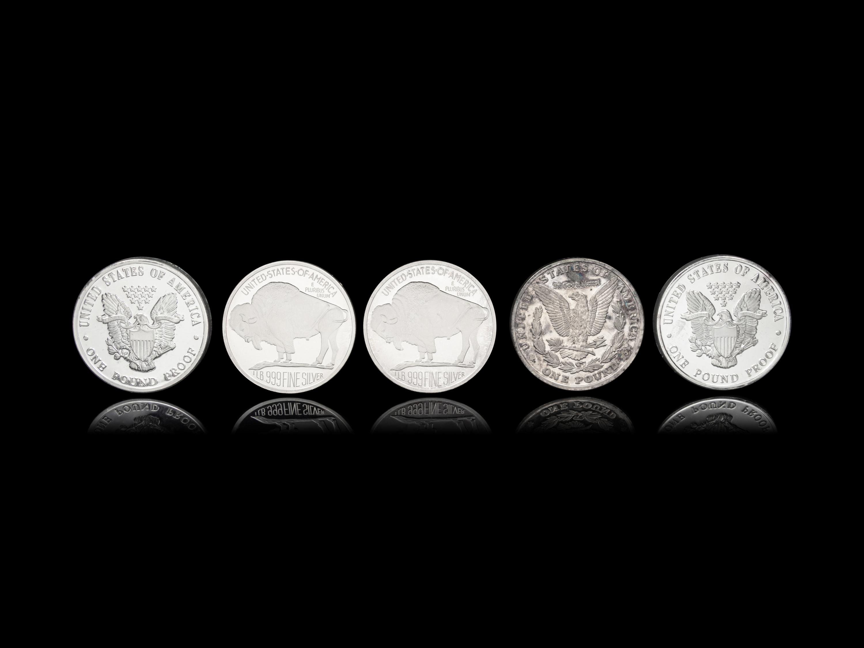 [PRIVATE ISSUE] Five 1-Pound Silver Rounds