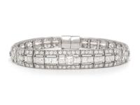 PLATINUM AND DIAMOND BRACELET
