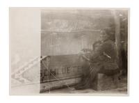 Commissioned Navajo Weaving, with Photograph