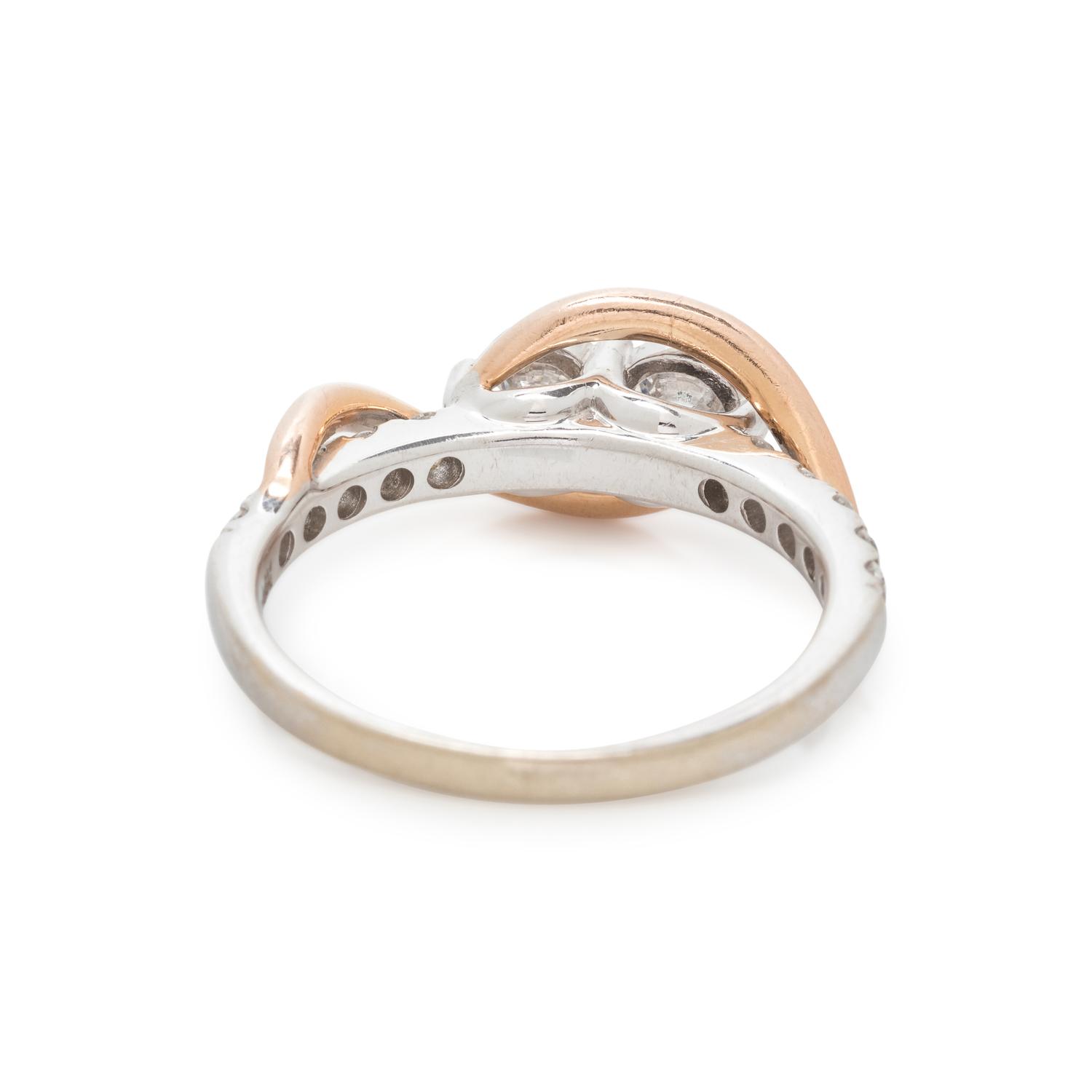 BICOLOR GOLD AND DIAMOND RING