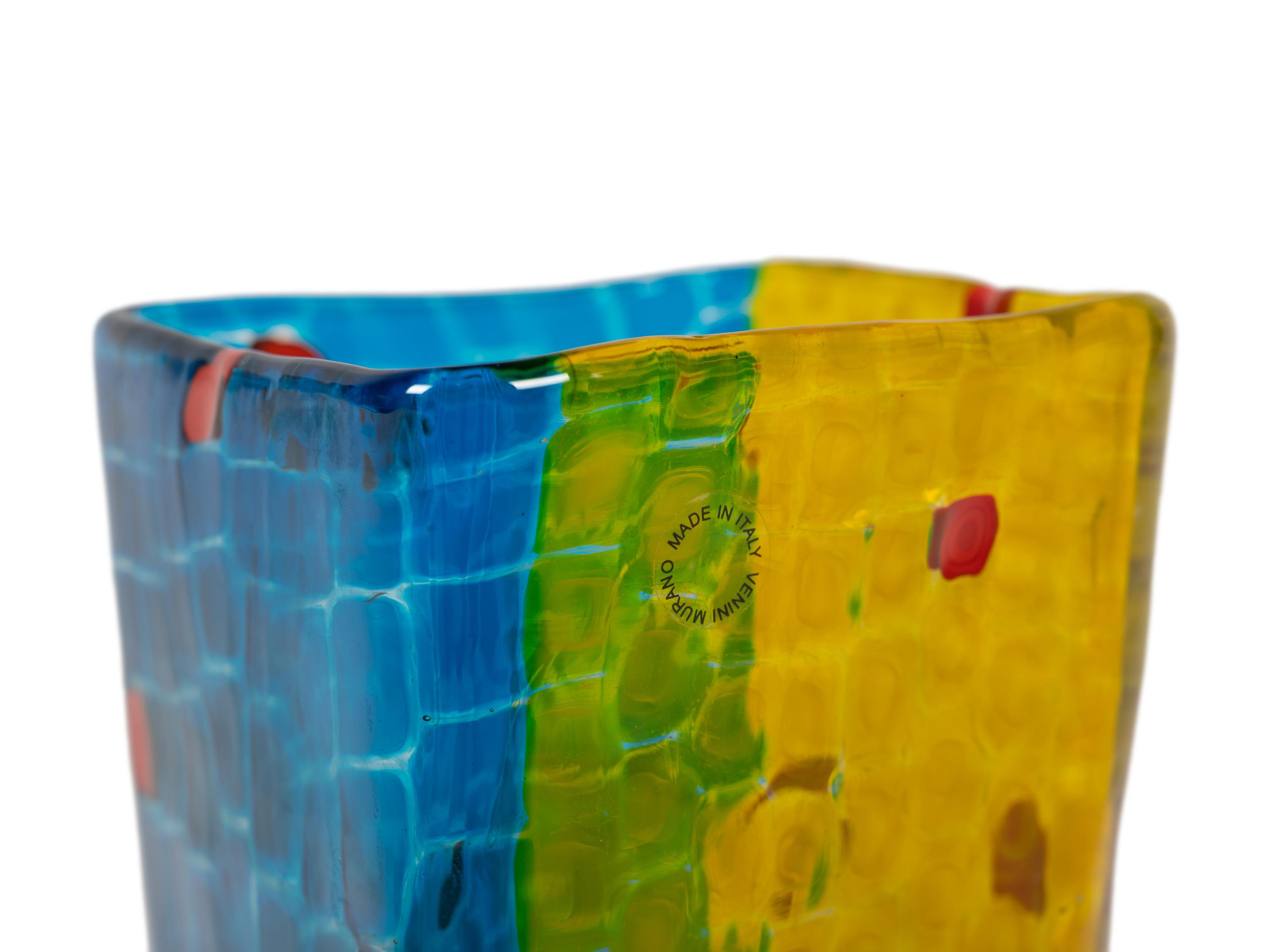 Frisage Vase, 1994 Venini Murano, Italy