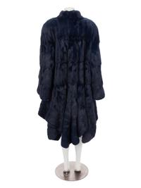 Revillon Blue Fur Coat, 1980-90s