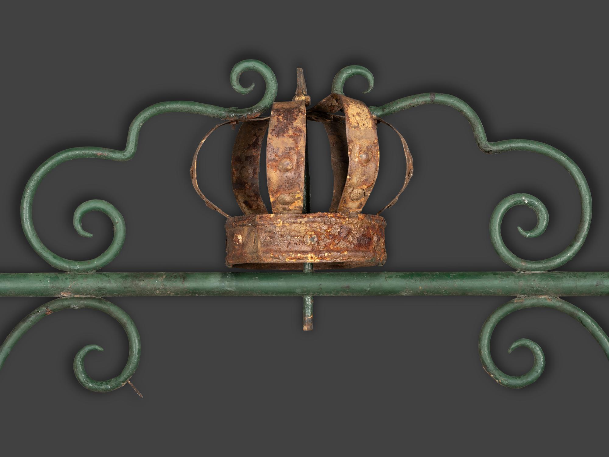 A Painted Wood and Wrought Metal 'Ad Lib' Advertising Sign