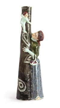 A Chinese Export Porcelain Spill Vase Height 14 1/4 inches. — 19TH/20TH CENTURY