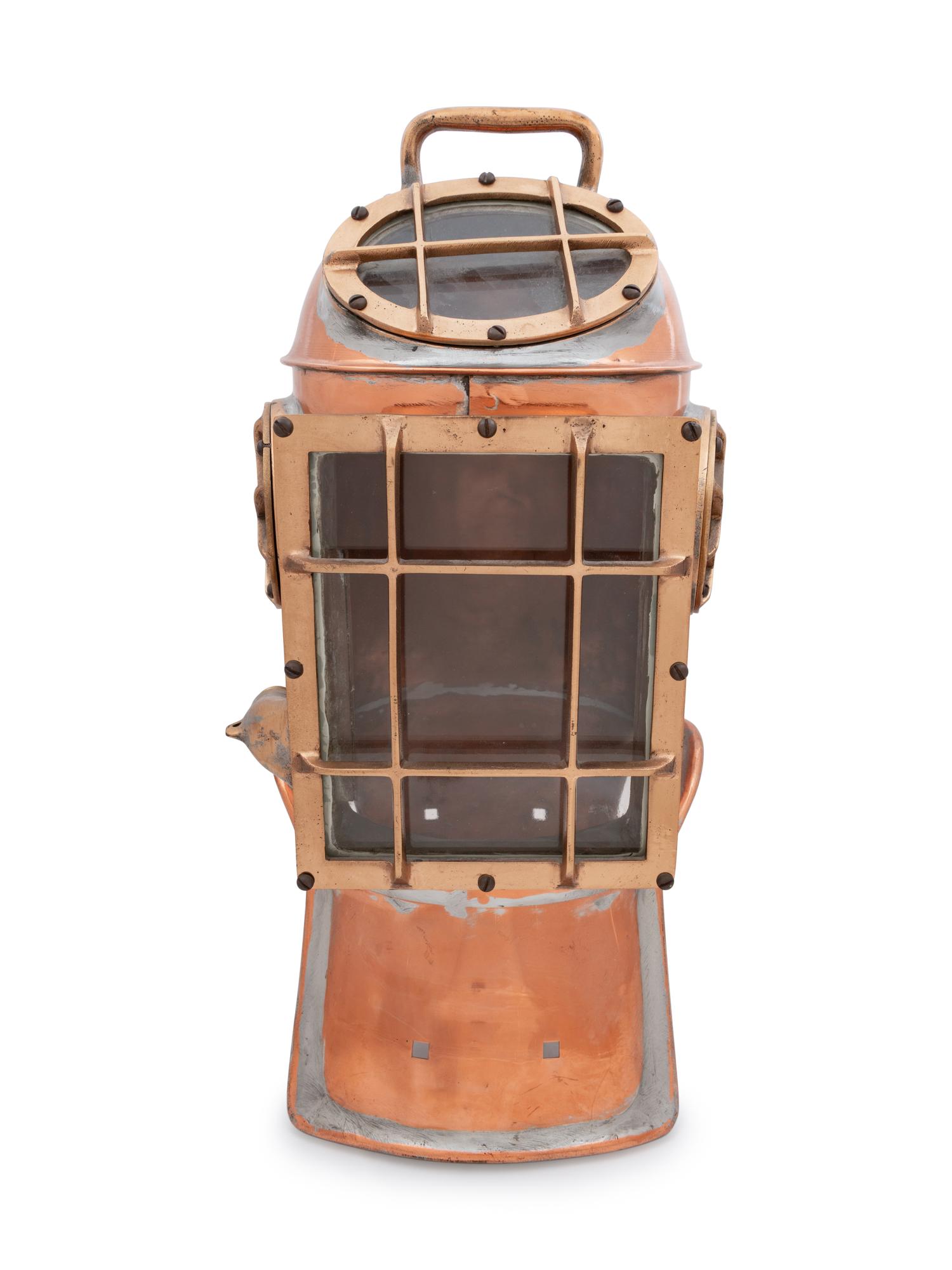 An American Copper Style 3 Divinhood-Navy Standard Diving Helmet