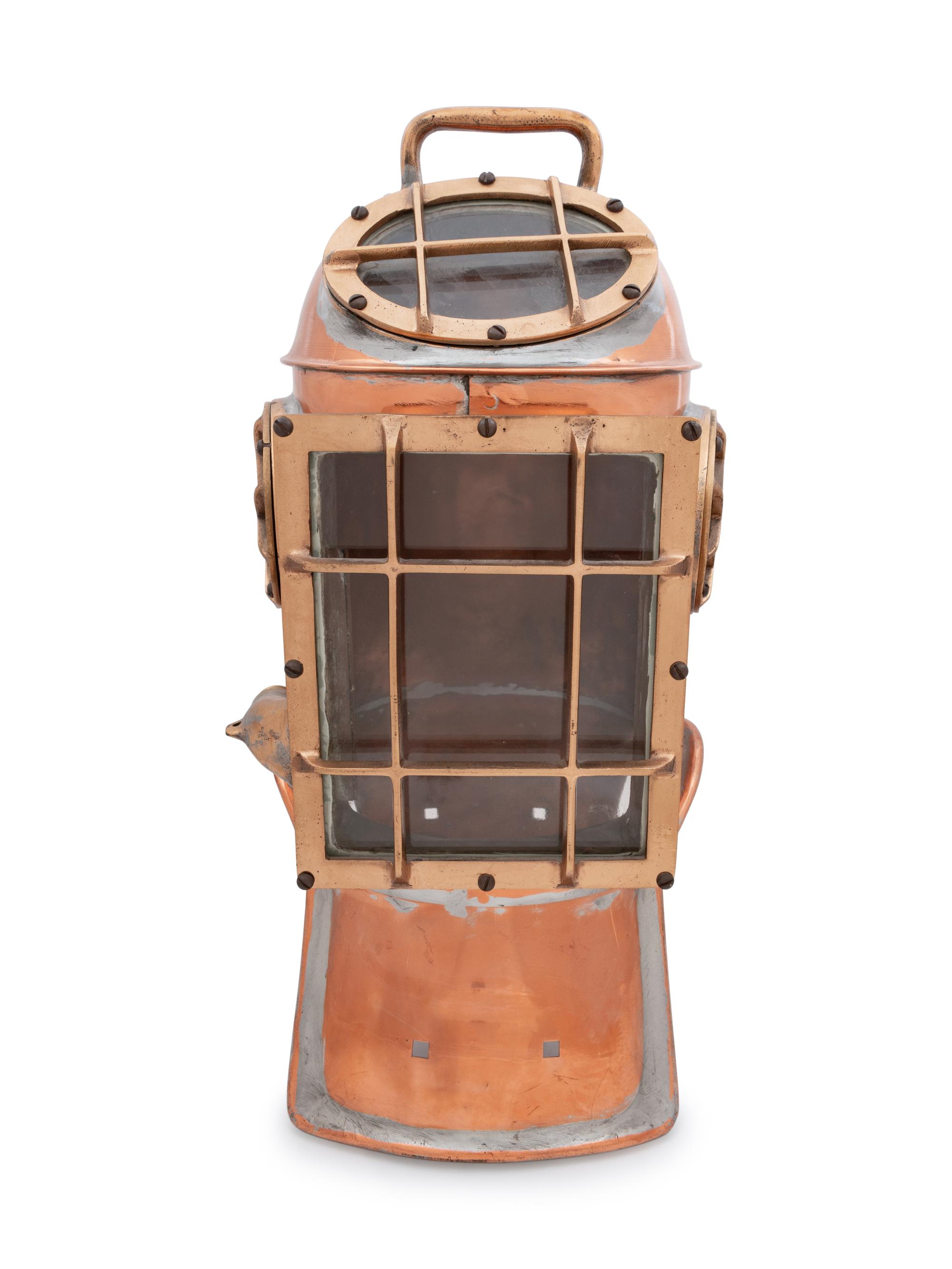 An American Copper Style 3 Divinhood-Navy Standard Diving Helmet