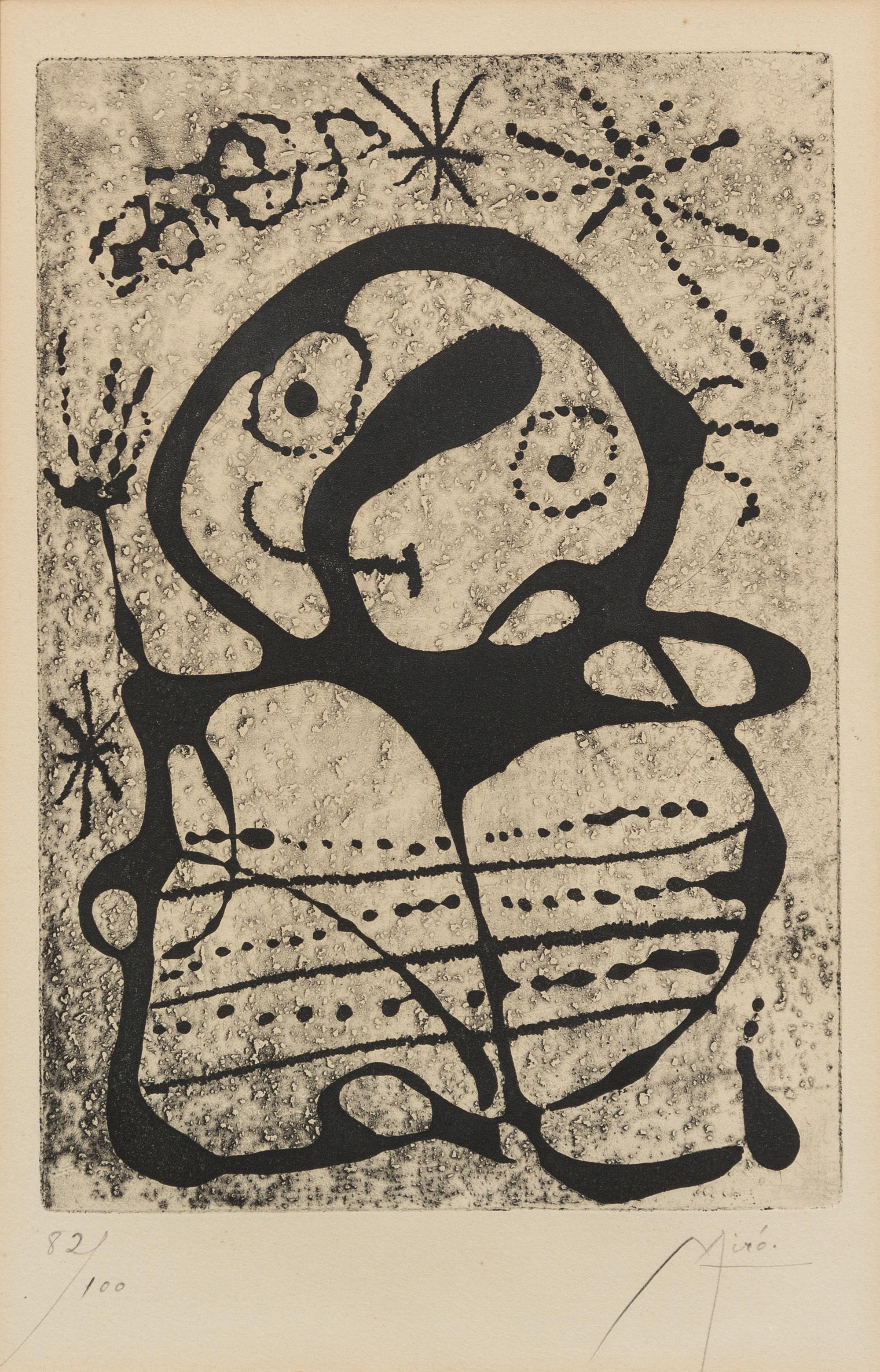 Joan Miro, (Spanish, 1893-1983), Untiled (1 plate from Constellations), 1959