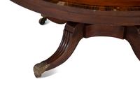 A Regency Brass Inlaid and Crossbanded Mahogany Low Table