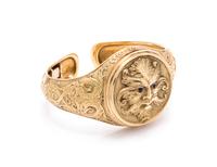 PAUL LANTUCH, YELLOW GOLD BANGLE BRACELET