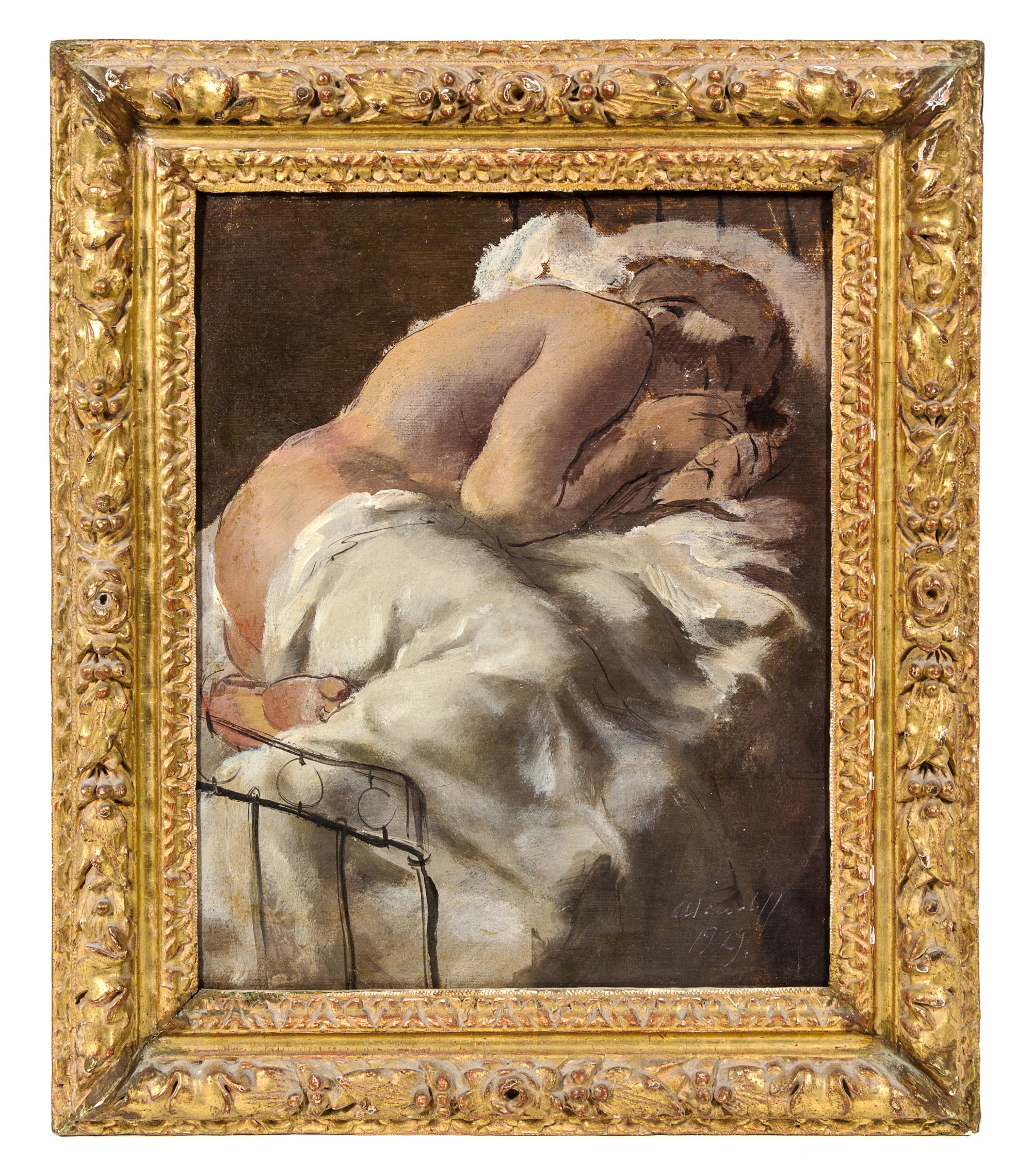 Artist Unknown, (20th century), Sleeping Nude, 1929