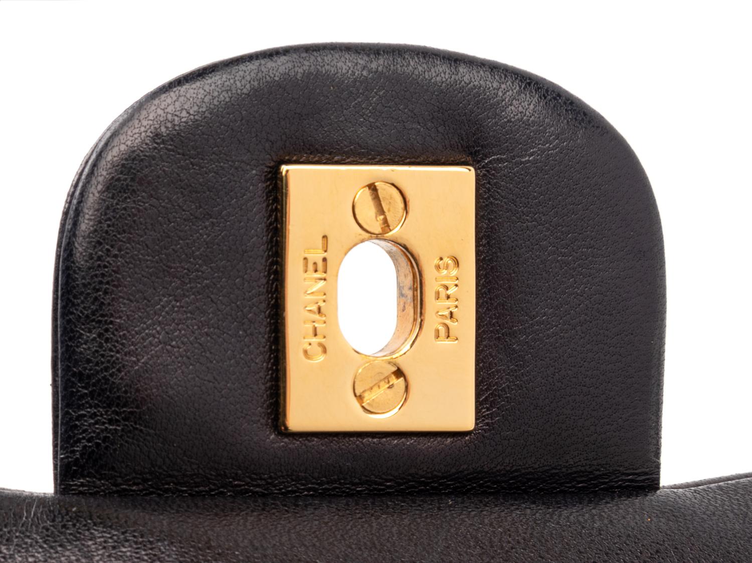 Chanel Navy Classic Medium Double Flap, 1996-97