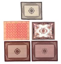 A Group of Five Rugs Largest 12 1/4 x 9 1/2 inches.