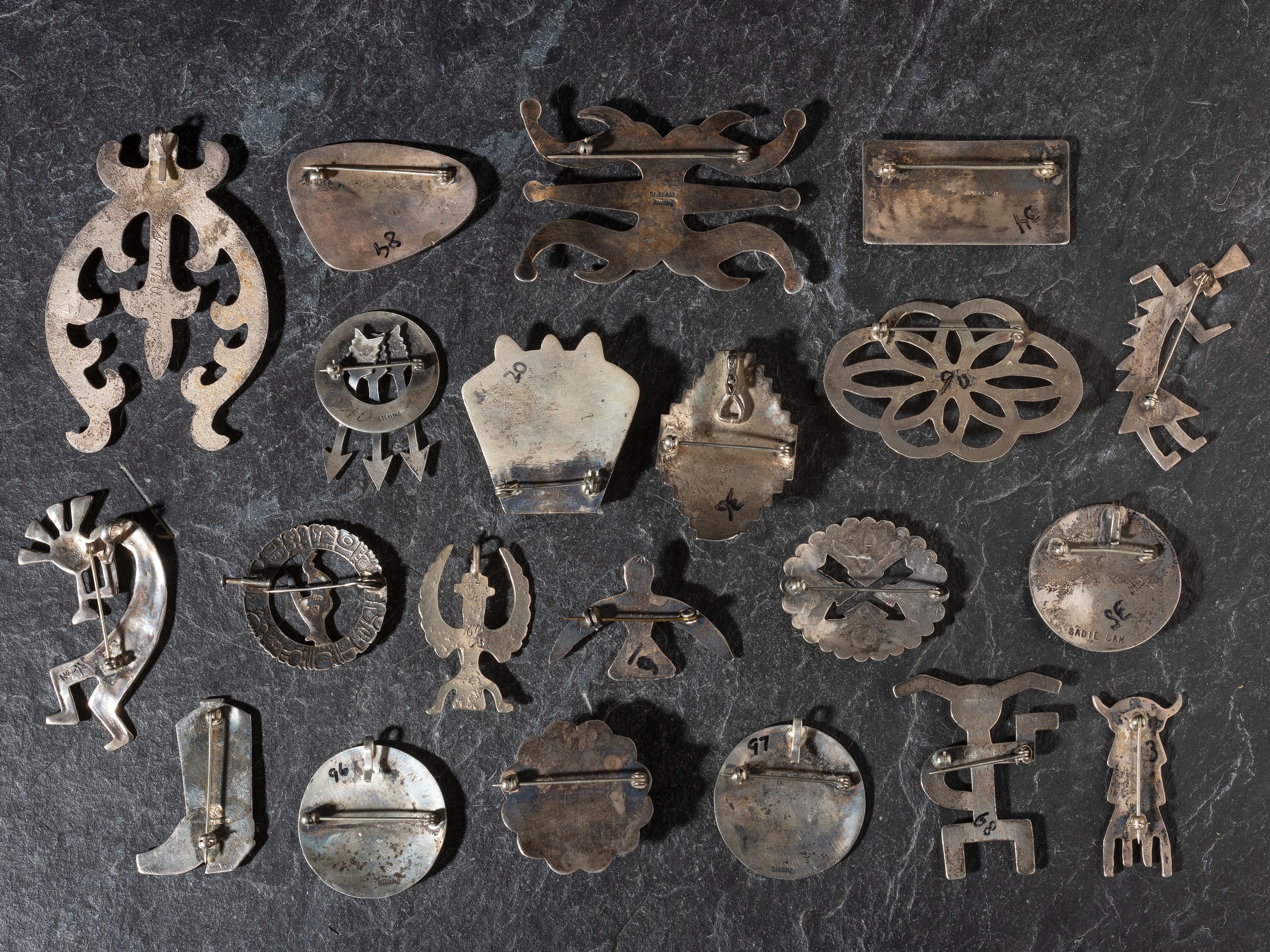 Navajo, Mexican, and Southwestern-style Pins / Pendants