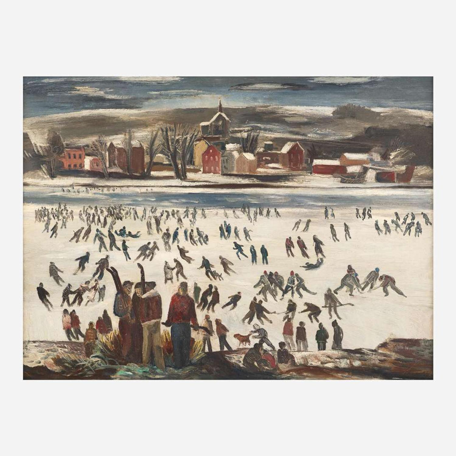 Bror Julius Olsson Nordfeldt (American, 1878–1955) Winter Sports