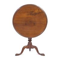 A Queen Anne Walnut Tilt-Top Tea Table