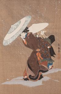 Six Japanese Woodblock Prints