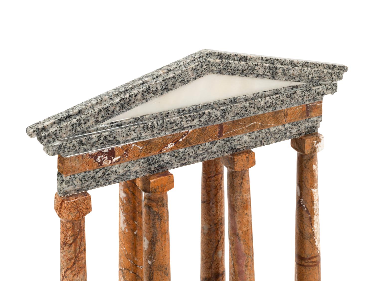 Five Grand Tour Style Marble Models of Ruins