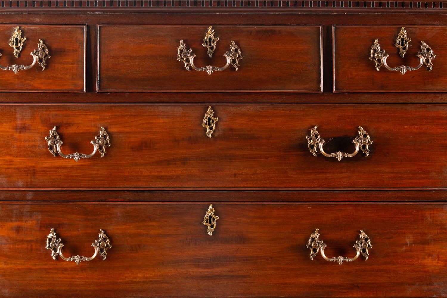 A George III Mahogany Chest on Chest