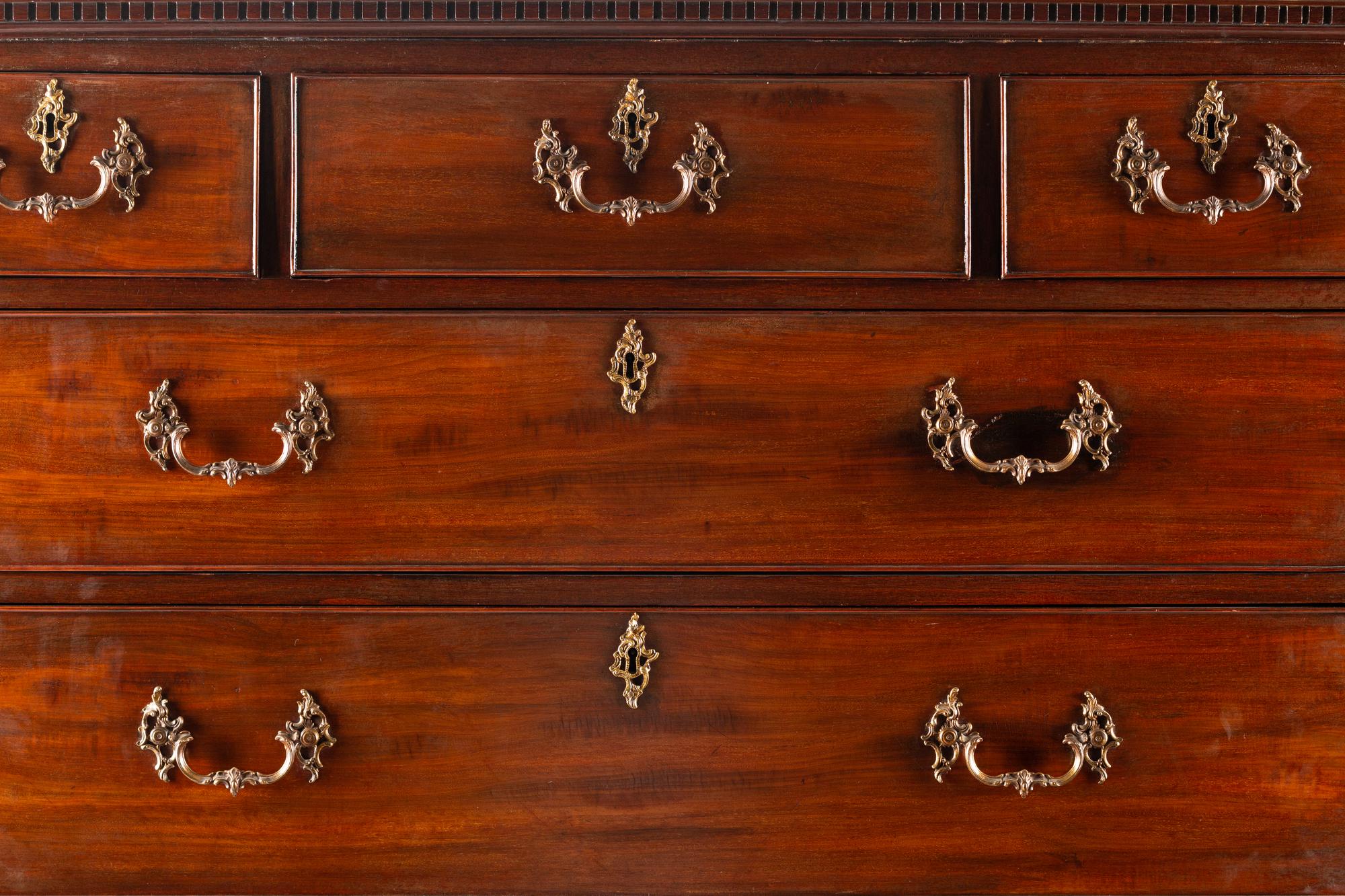 A George III Mahogany Chest on Chest