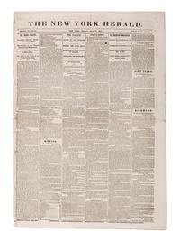 [CIVIL WAR]. 150+ New York City newspapers, most War-period, incl. The New York Tribune.
