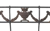 A Neoclassical Cast Iron Eight-Piece Garden Suite