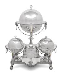 A English Silver-Plate Coffee and Tea Machine