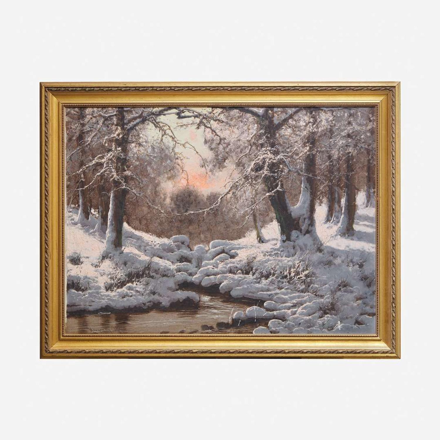 Laszlo Neogrady (Hungarian, 1896–1962) Winter Stream