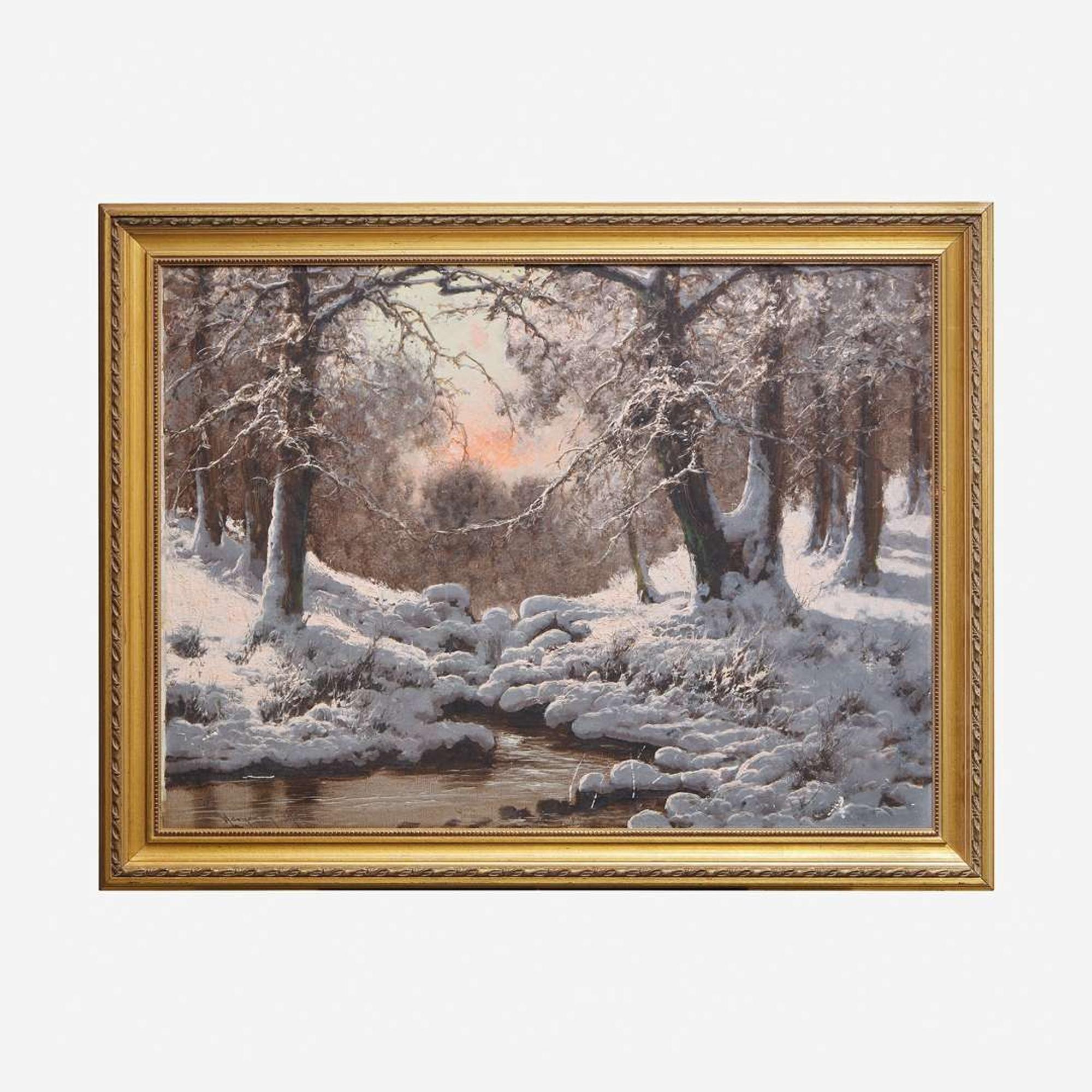 Laszlo Neogrady (Hungarian, 1896–1962) Winter Stream