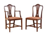 A Set of Twelve Federal Style Mahogany Dining Chairs
