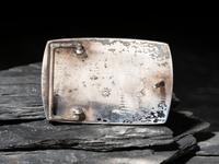 Silver Overlay Pendant and Belt Buckle