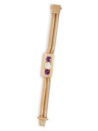 Diamond and Amethyst Bracelet