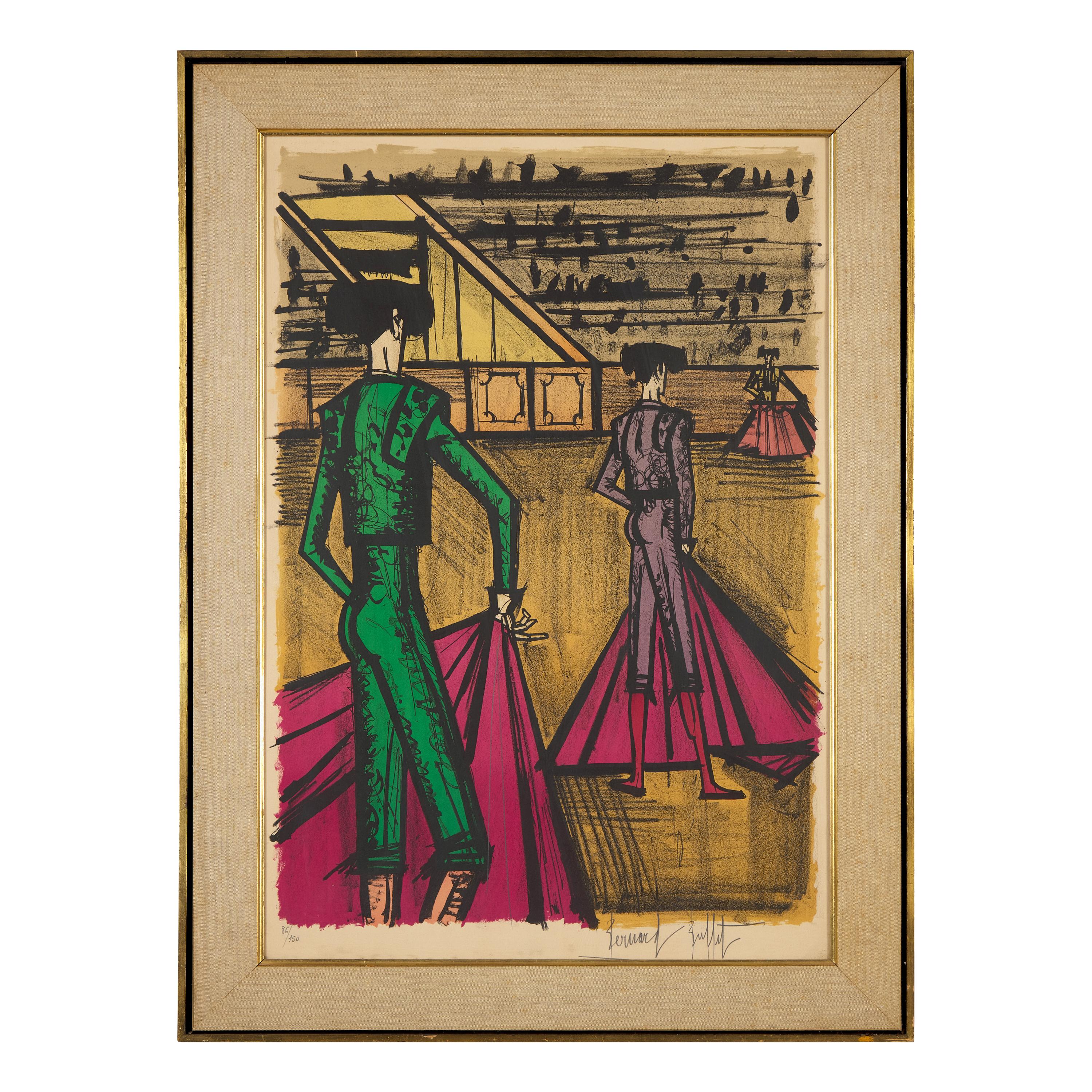 Bernard Buffet (French, 1928-1999) — Deux toréadors , 1966