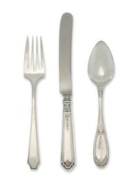 A Group of American Silver and Silver-Plate Flatware Articles