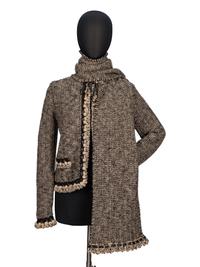 Chanel, Knit Cardigan with Matching Scarf