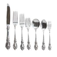 An American Silver Flatware Service for Eight Length of first 9 inches. — LUNT