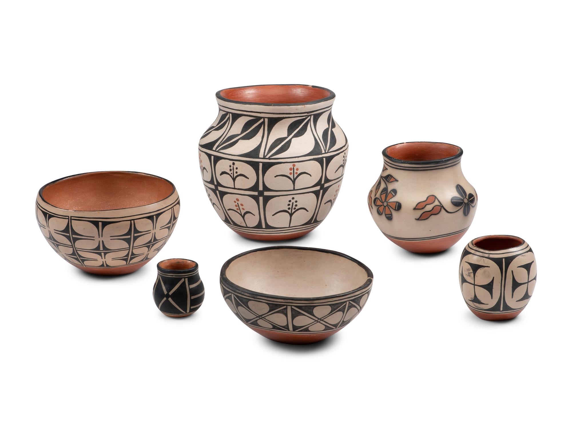 Collection of Kewa Pottery, from the Melchor Family