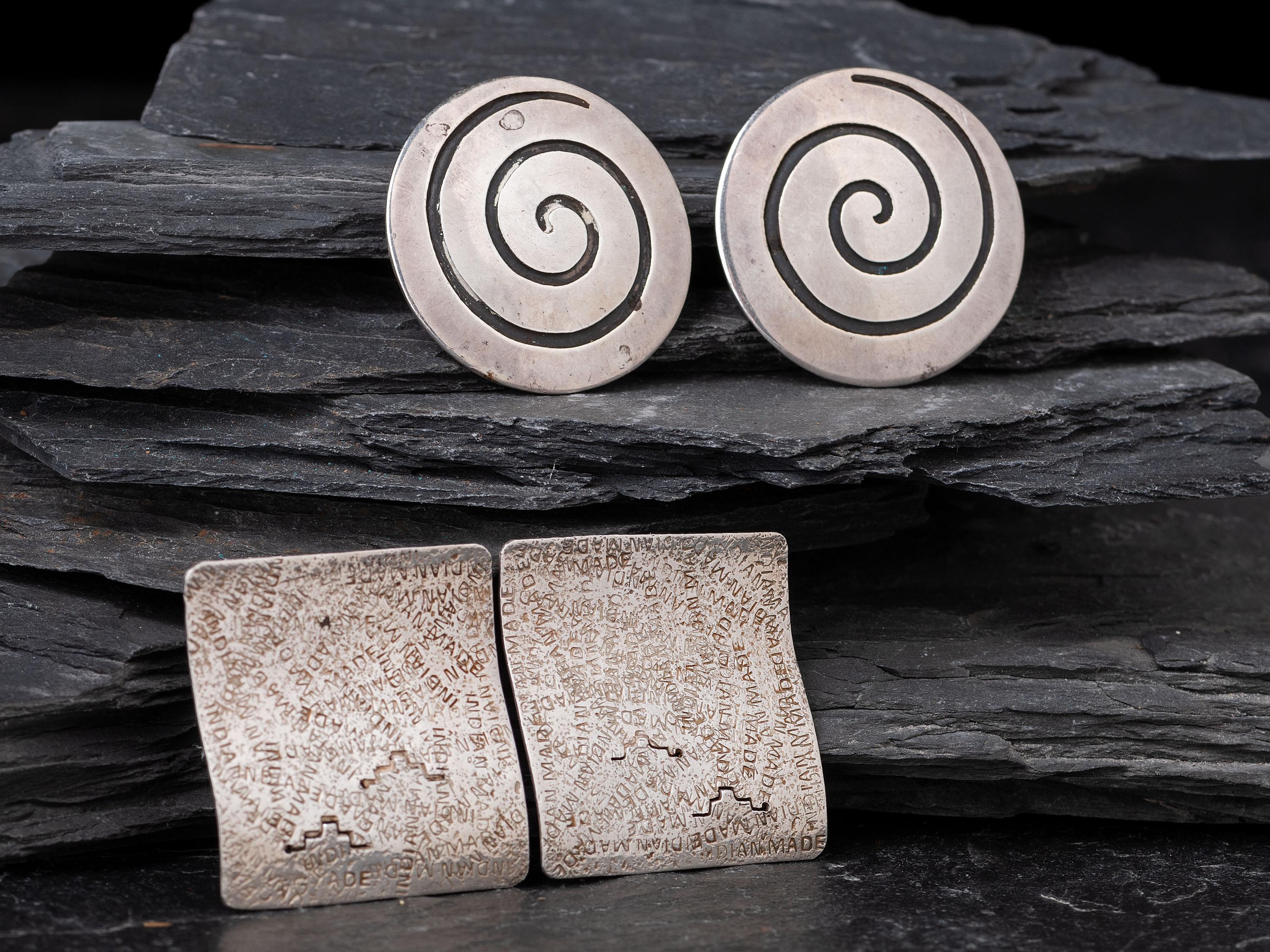 Sterling Silver Clip Earrings, PLUS