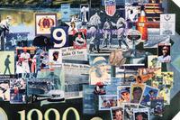 A Group of Framed Chicago White Sox Displays From Original Comiskey Park,