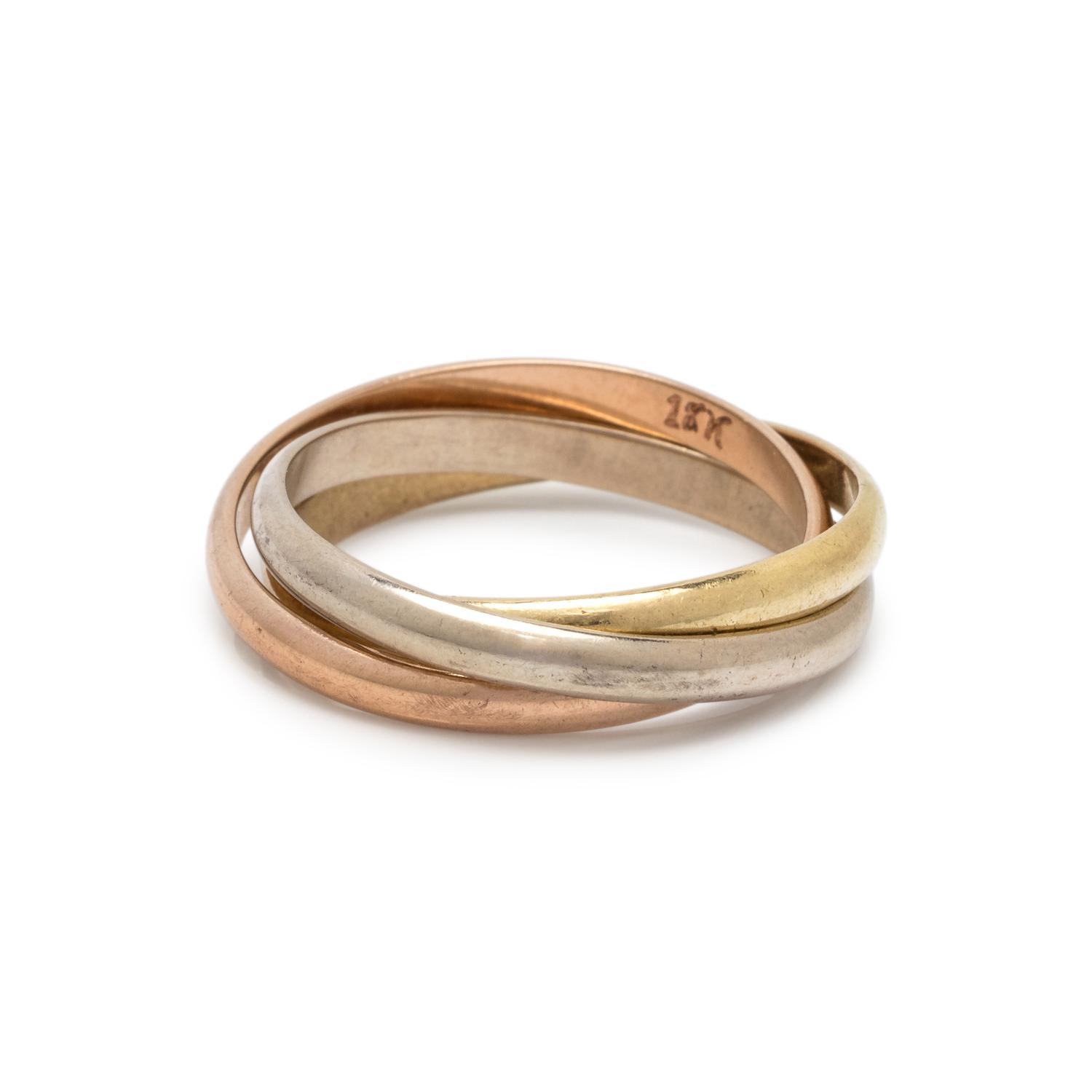 TRICOLOR GOLD RING