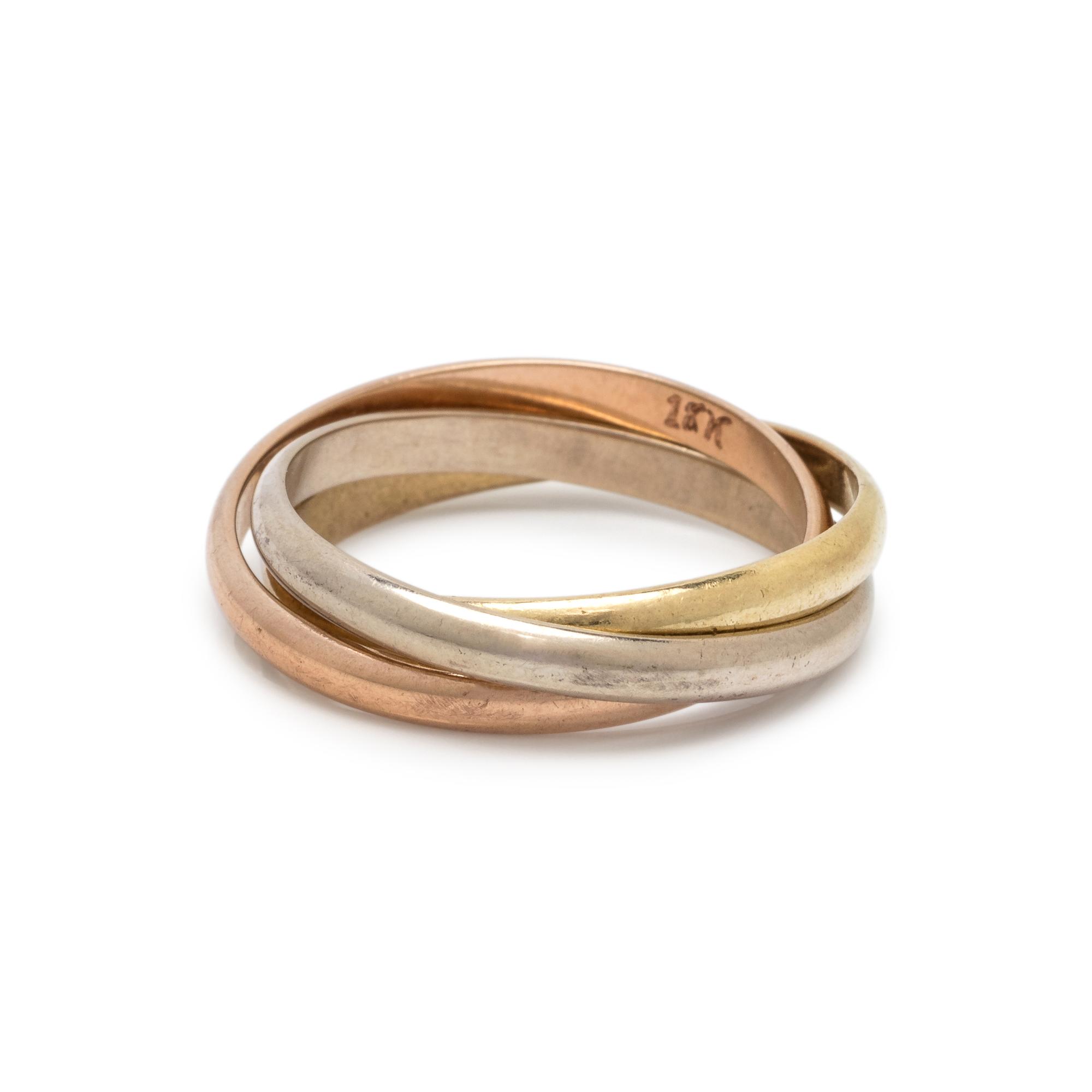 TRICOLOR GOLD RING