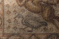 A Late Roman Stone Mosaic of a Lion Hunting Prey
