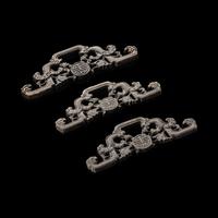 Three Chinese Bronze Handles, Qing Dynasty (1644-1911)