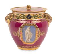 A Sèvres Porcelain Covered Jar in the Empire Taste