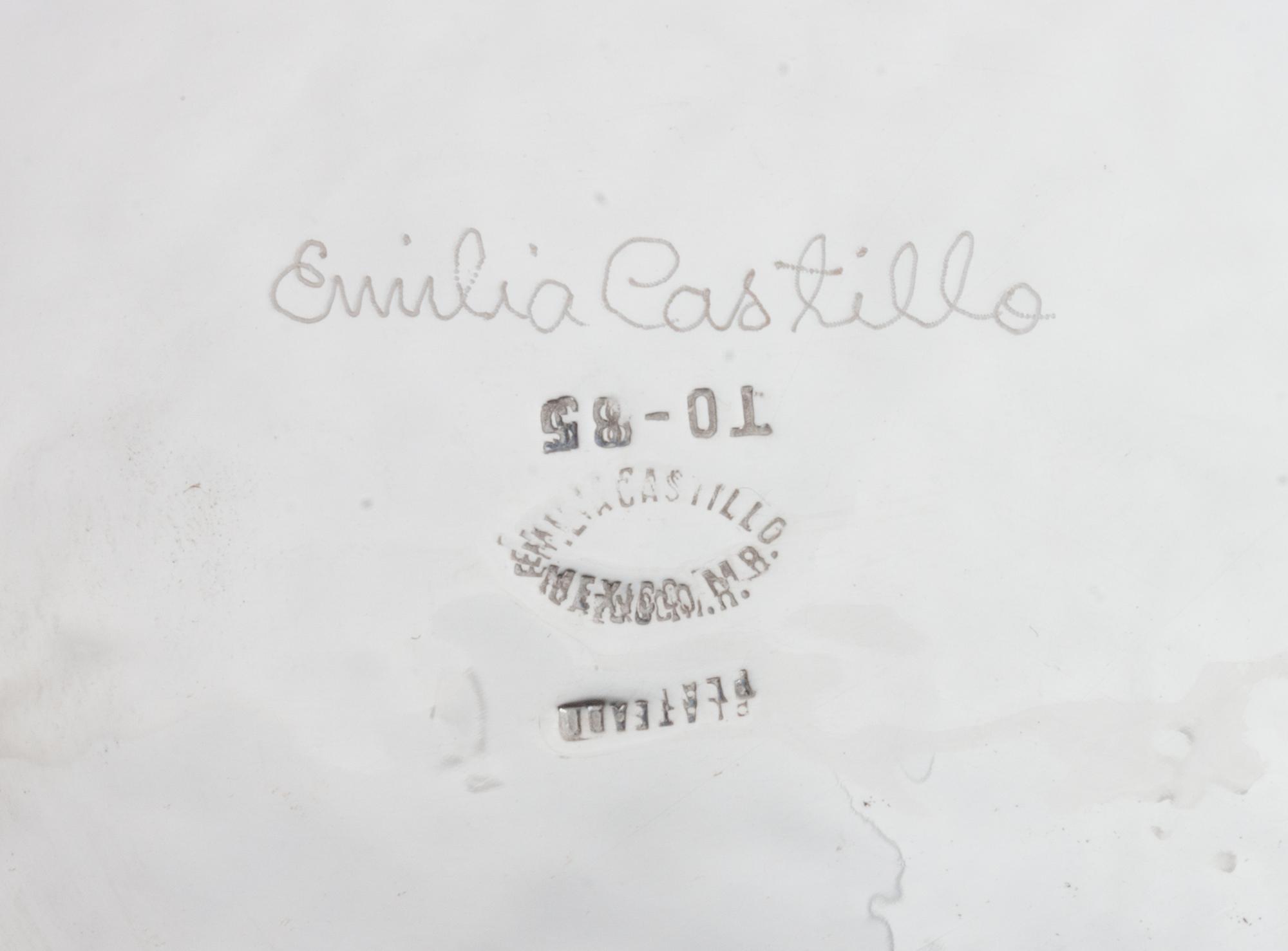 A Mexican Hardstone-Mounted Silver-Plate Tray